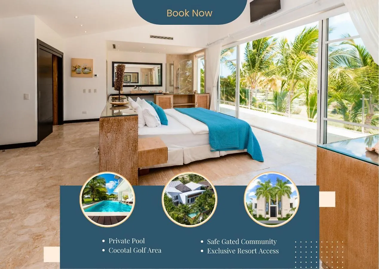 Luxury Rentals In Punta Cana - Exclusive Waterfall Villa With Private Pool, Bbq, Maid, Golf