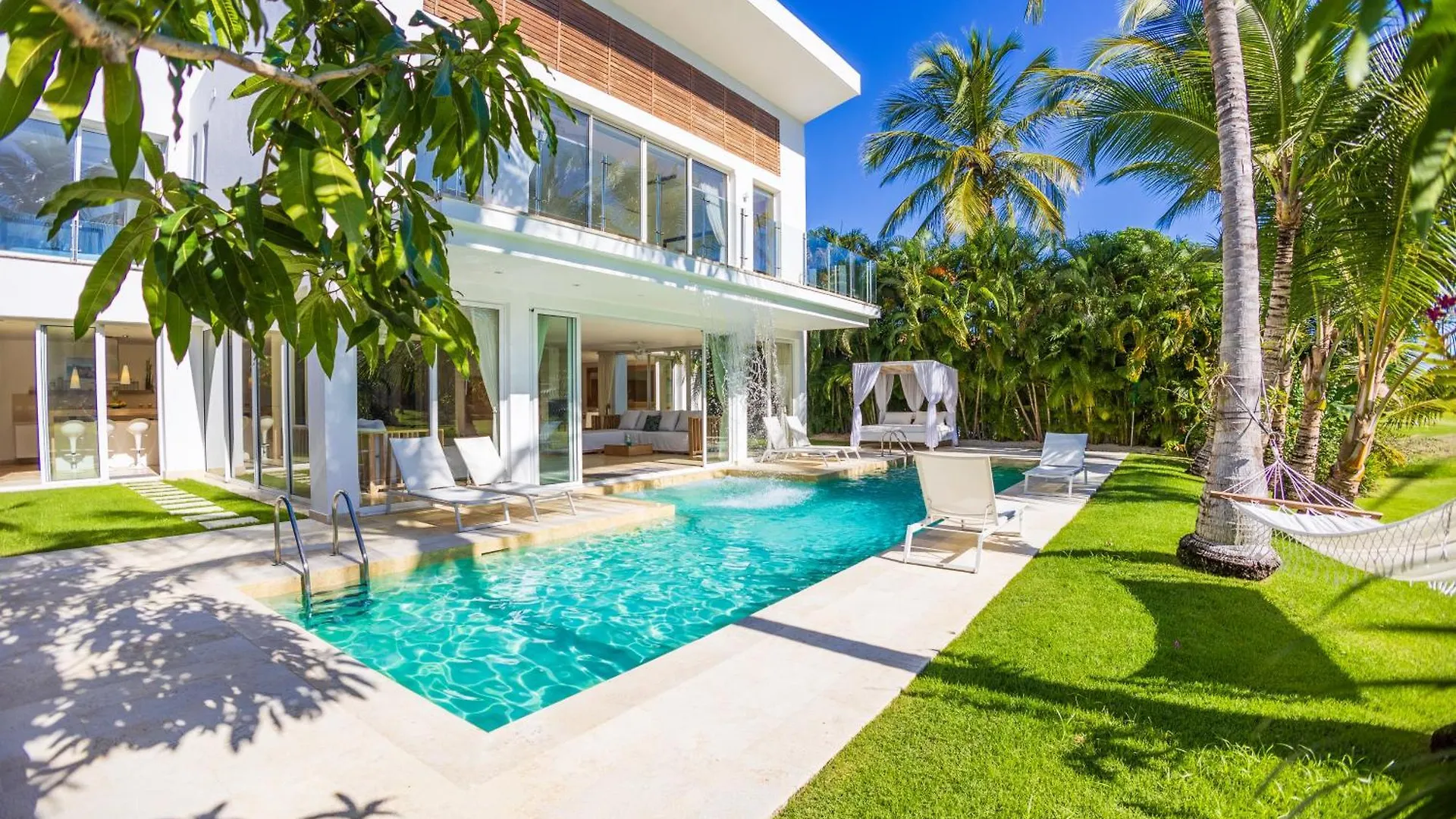 Luxury Rentals In Punta Cana - Exclusive Waterfall Villa With Private Pool, Bbq, Maid, Golf