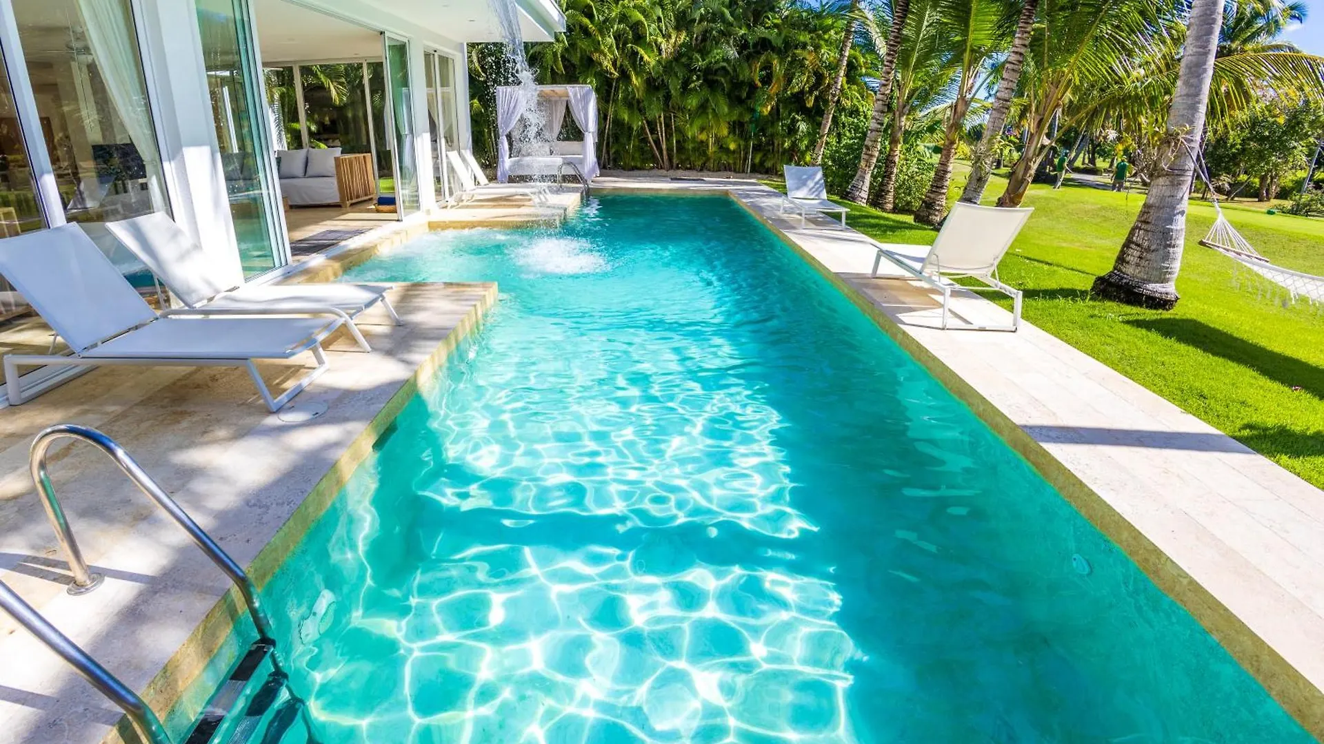 Luxury Rentals In Punta Cana - Exclusive Waterfall Villa With Private Pool, Bbq, Maid, Golf