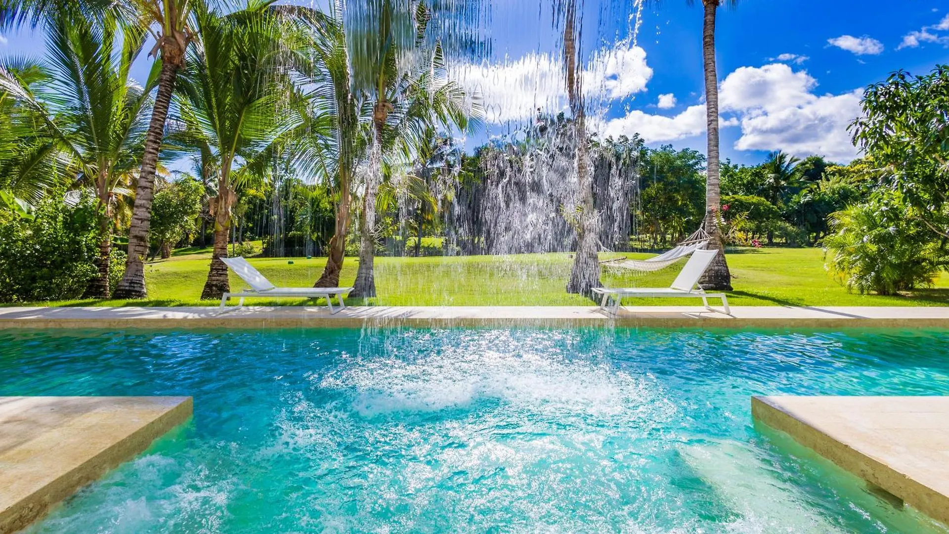 Luxury Rentals In Punta Cana - Exclusive Waterfall Villa With Private Pool, Bbq, Maid, Golf